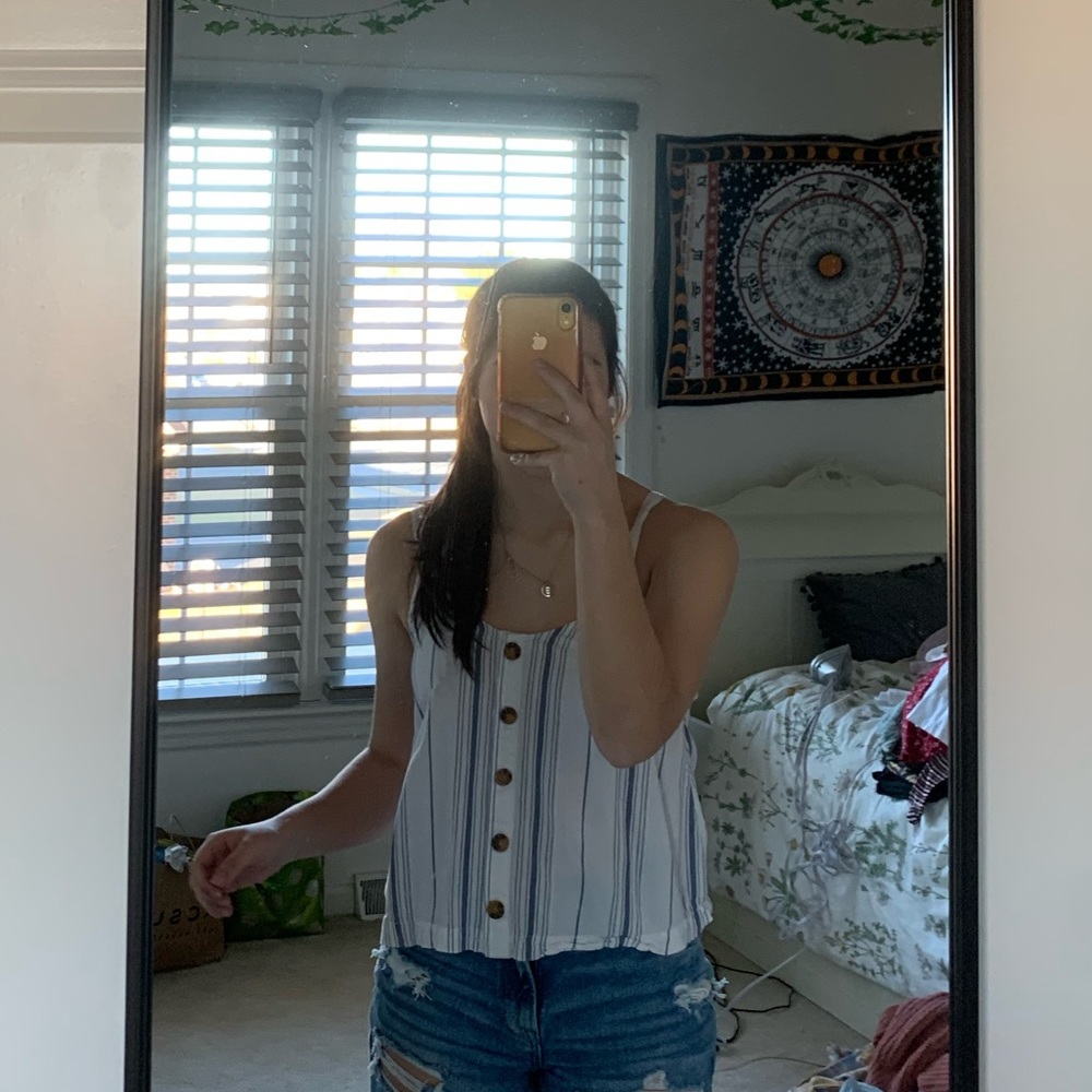 Hollister Button-Up Flowy Tank